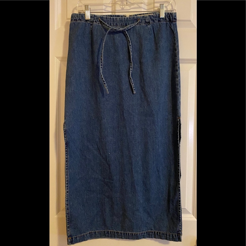 Vintage LONDONJEAN denim skirt with side slits